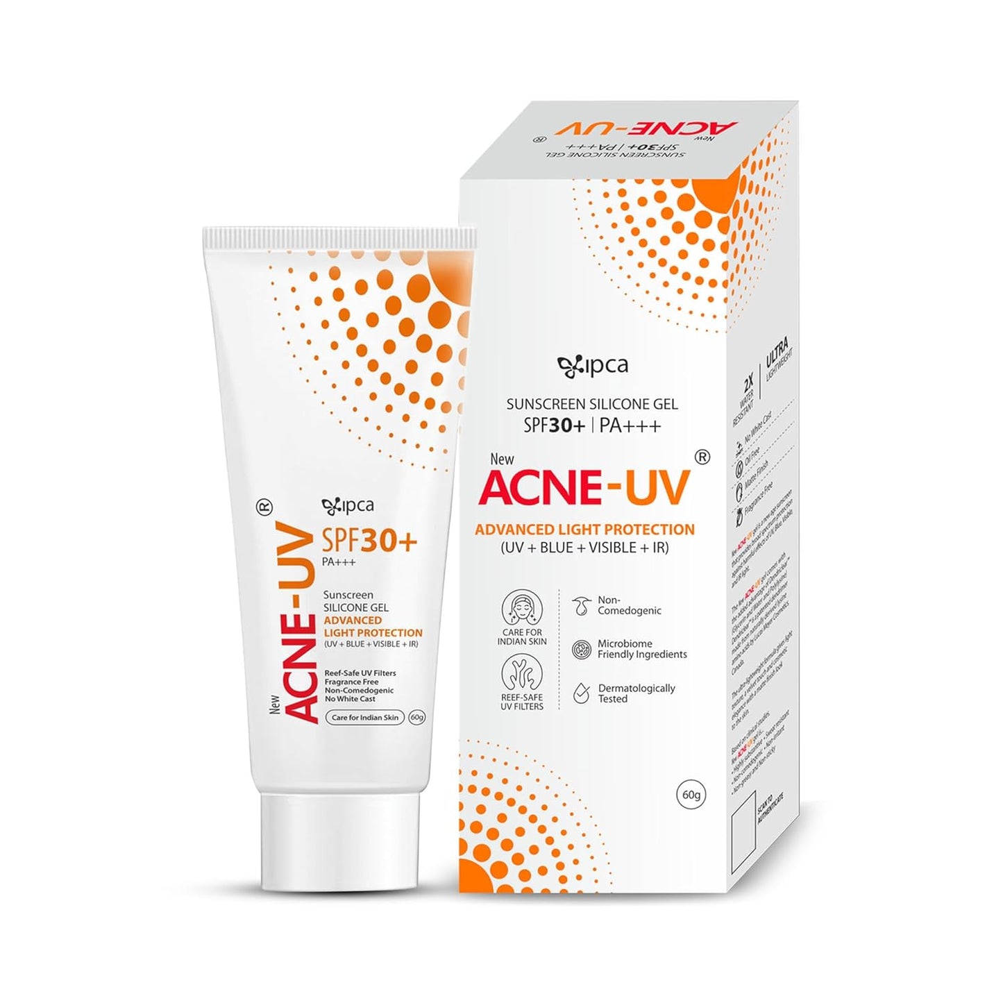 IPCA Acne-UV Silicone Sunscreen Gel SPF 30 PA+++,