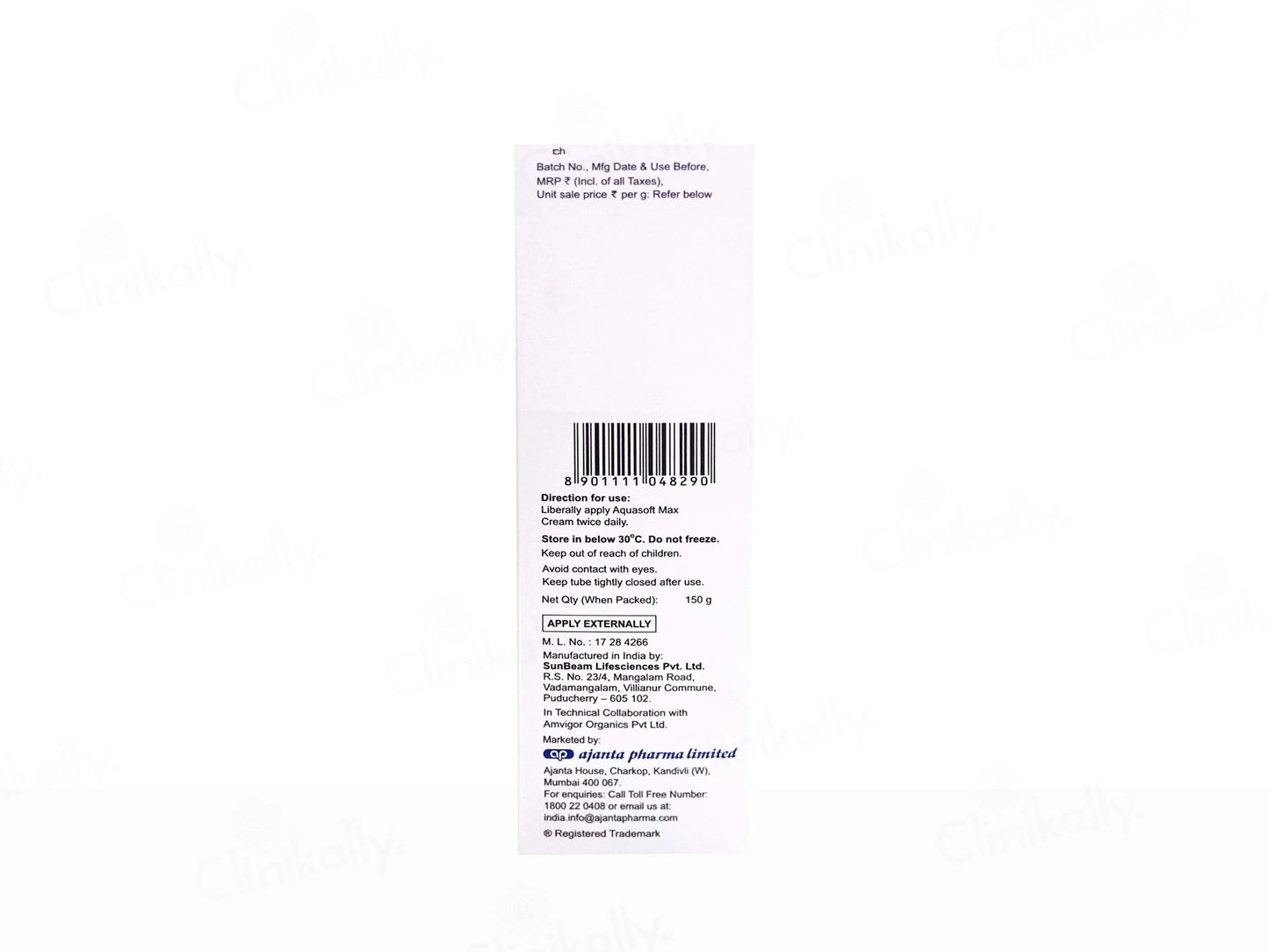 Aquasoft Max Intensive Moisturizing Cream,
