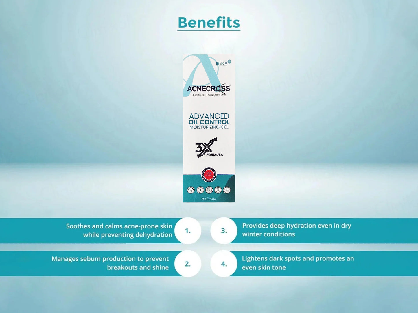 Acnecross Advance Oil Control Moisturizing Gel 60ml