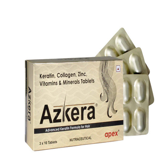 Azkera Advanced Keratin Formula For Hair Tablet 3x10 Tab
