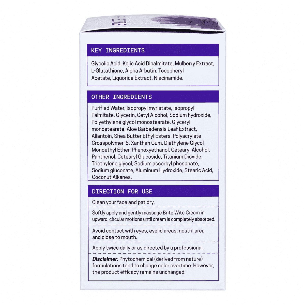 Britewite Skin Brightening and Lightening Cream 30gm