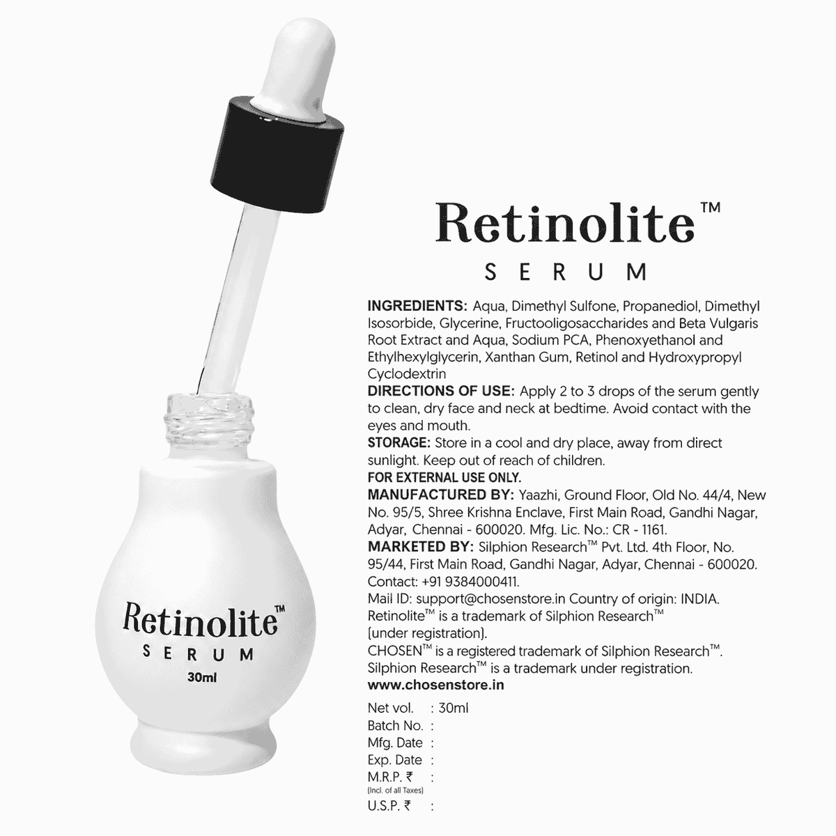 Chosen Retinolite Serum 30ml