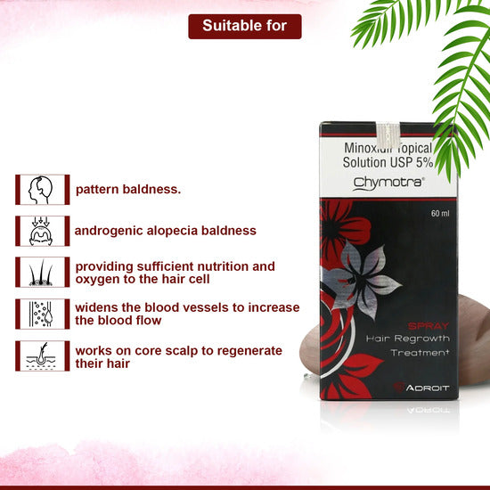 Chymotra Hair Solution 5%, 60ml