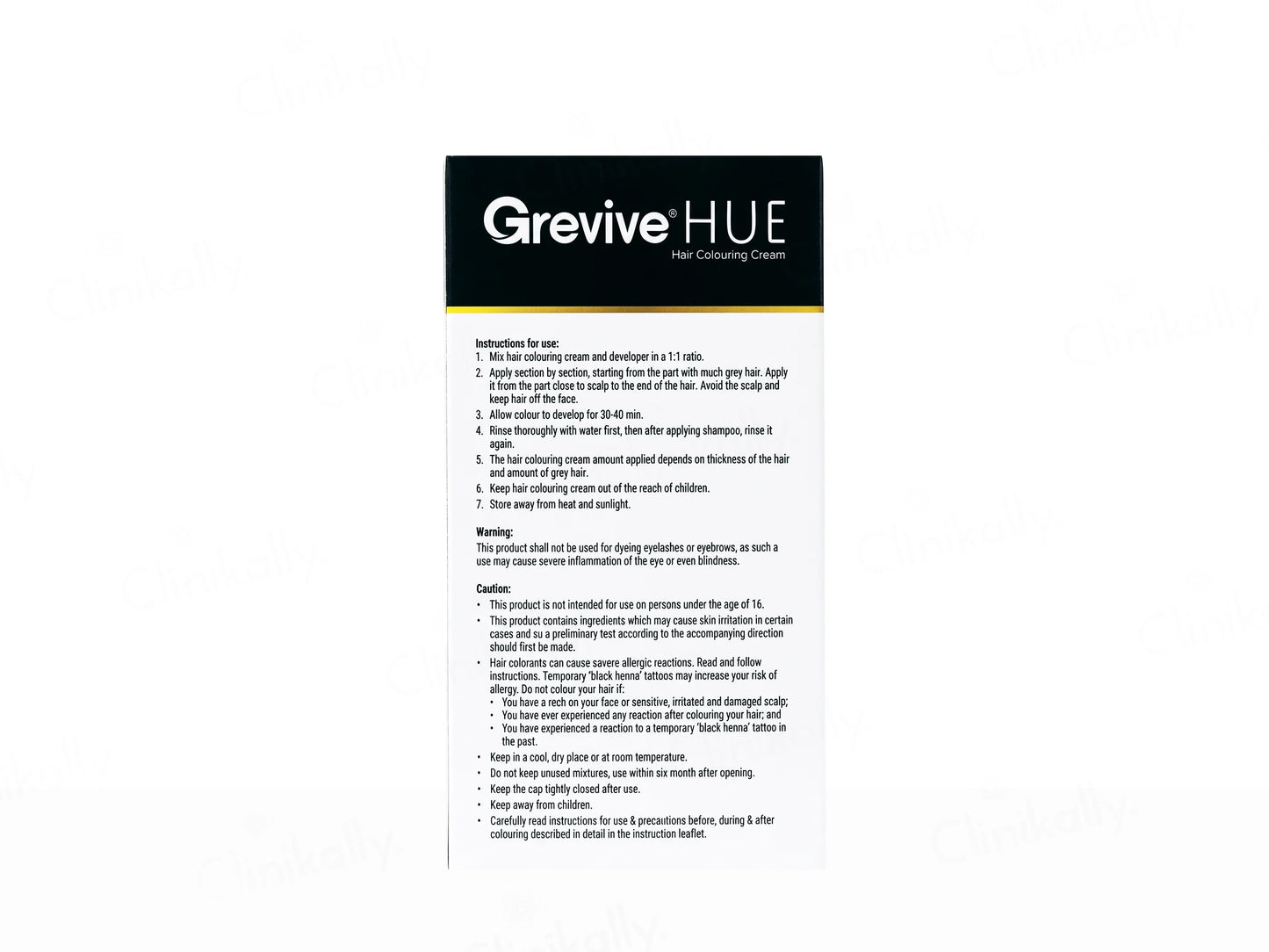 Grevive Hue Hair Colouring Cream, 1 Kit