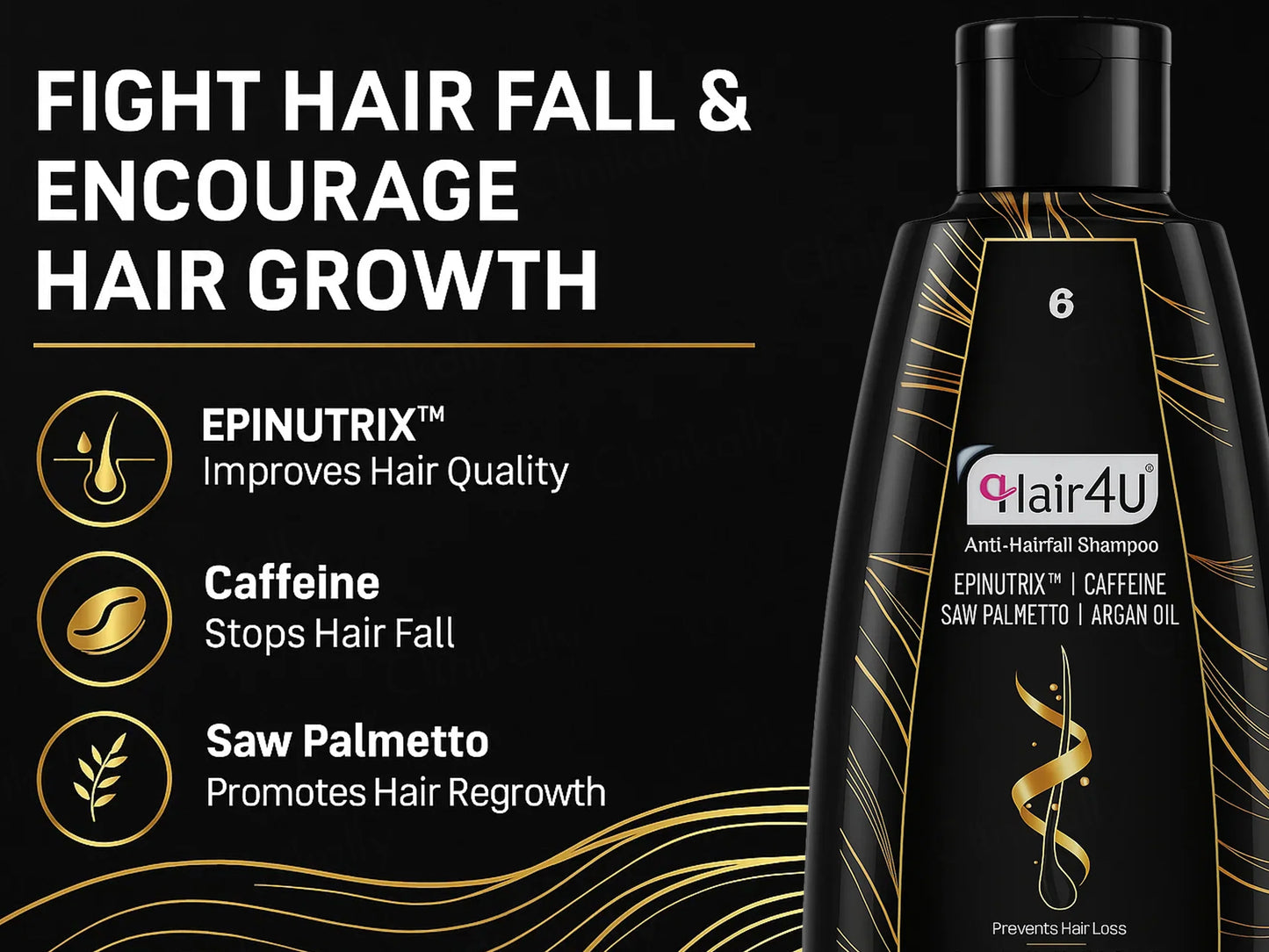 Hair 4U Anti-Hairfall Shampoo, 250ml