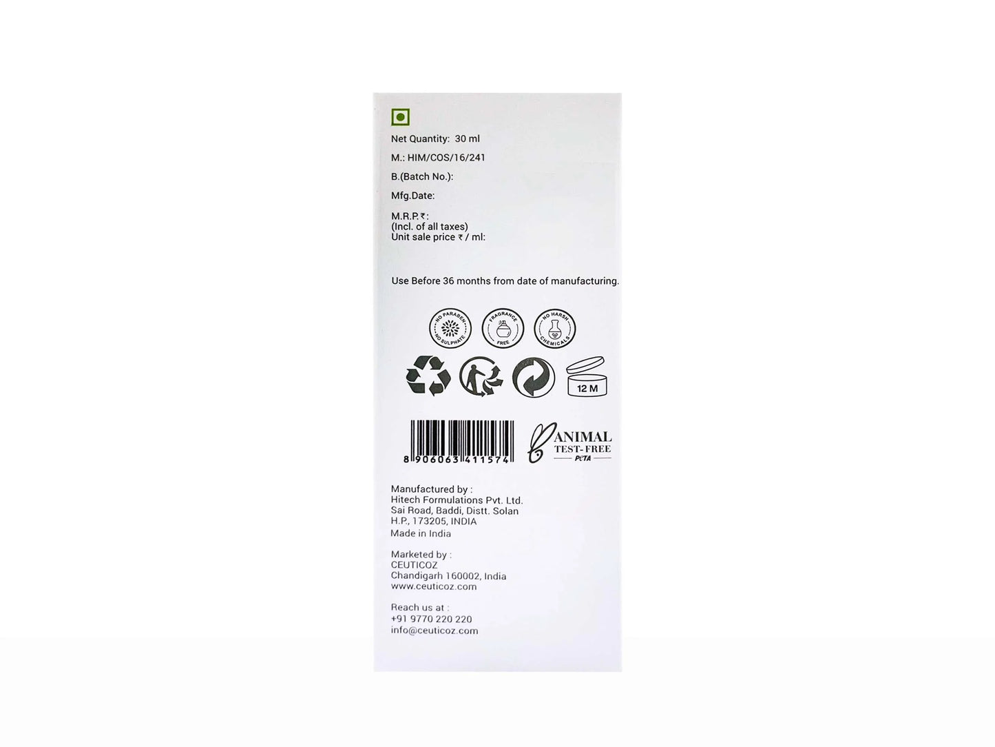 Hebeda Hyaluronic Acid Concentrate Serum, 30ml