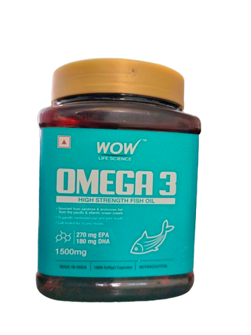 Wow Omega 3 High Strength Fish Oil Capsules 1500mg