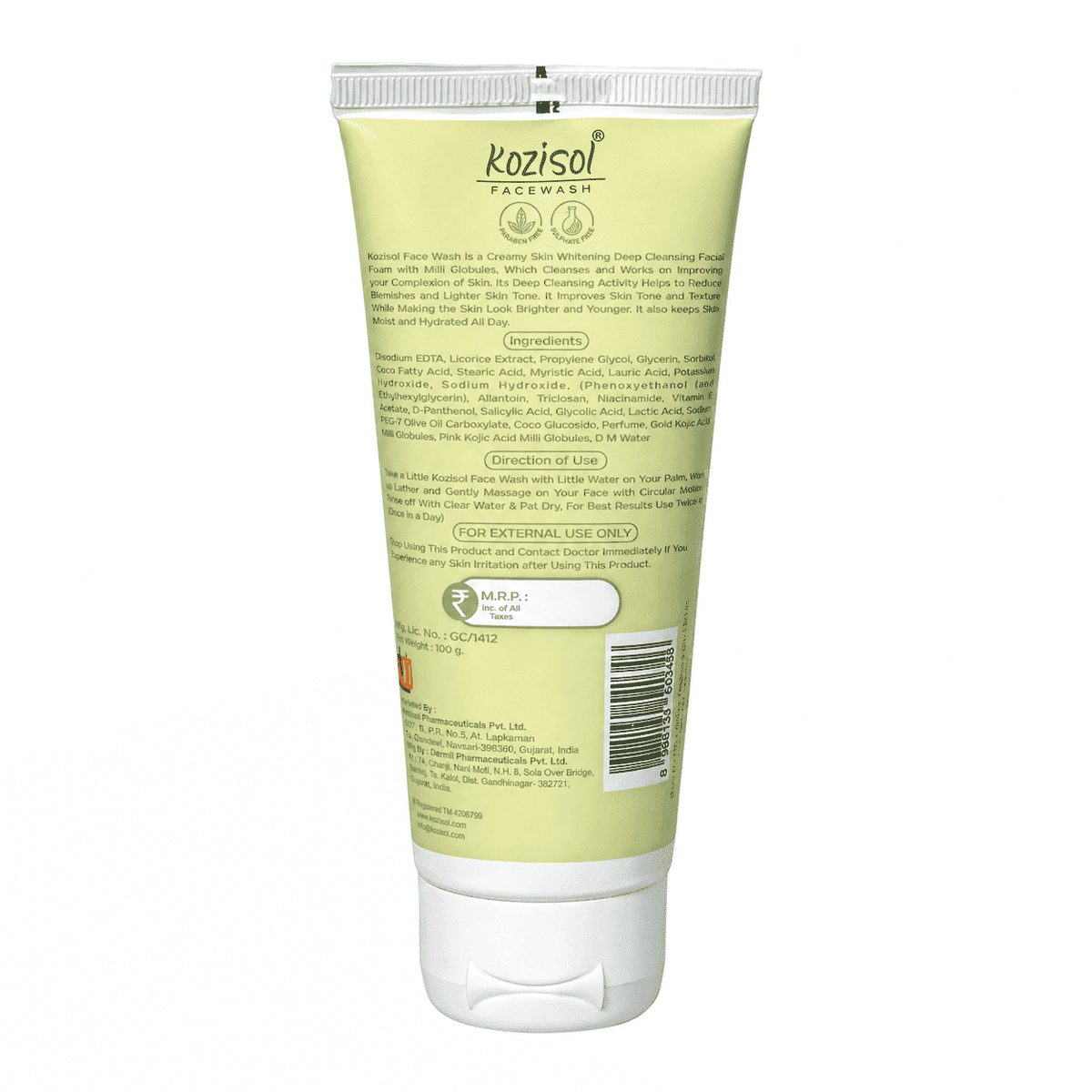 Kozisol Face Wash 100ml