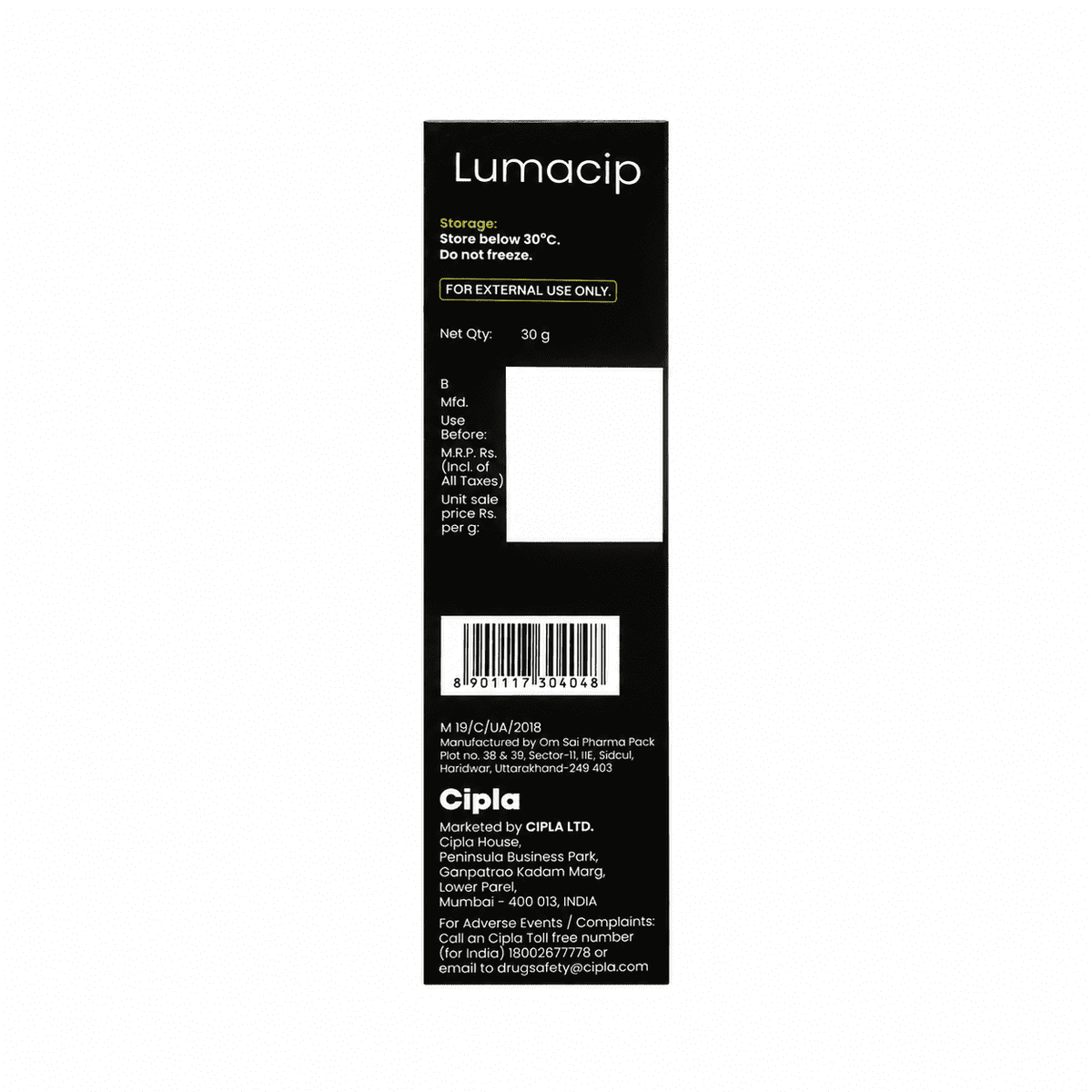 Lumacip Skin Lightening & Brightening Complex 30gm