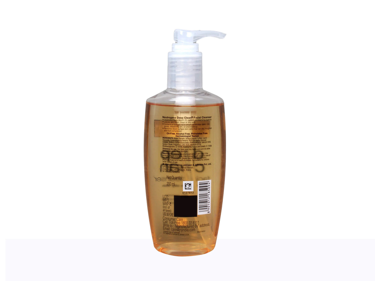 Neutrogena Deep Clean Facial Cleanser, 200ml