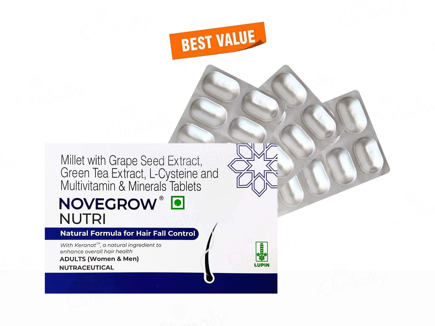 Novegrow Nutri Hair Fall Control Nutraceutical Tablet,