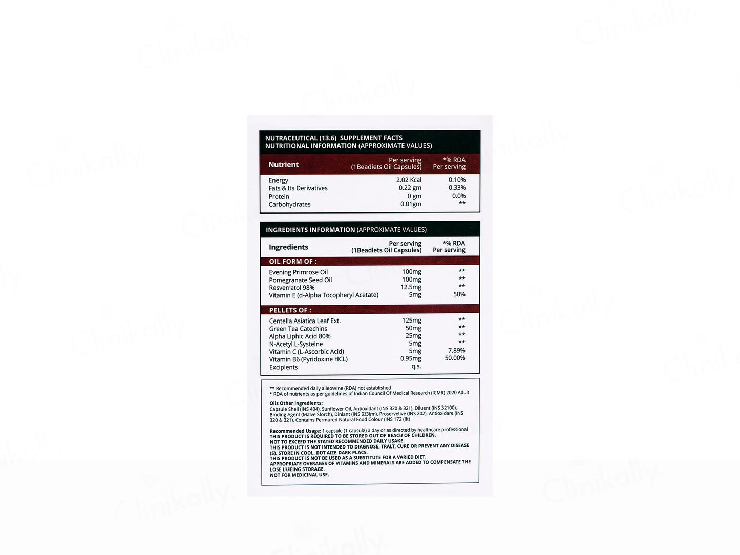 Nusaude Age Defy Nutraceutical Beadlets + Oil Filled Capsule, 30 Caps