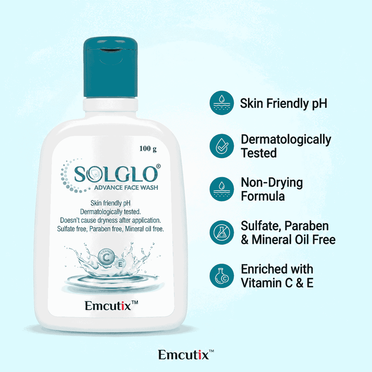 Solglo Advance Face Wash 100g