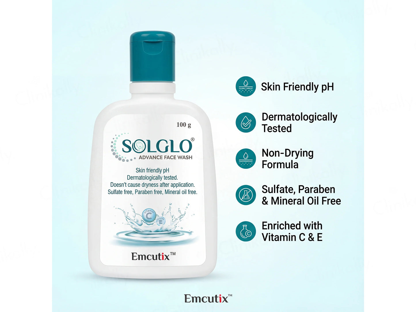Solglo Advance Face Wash, 100g