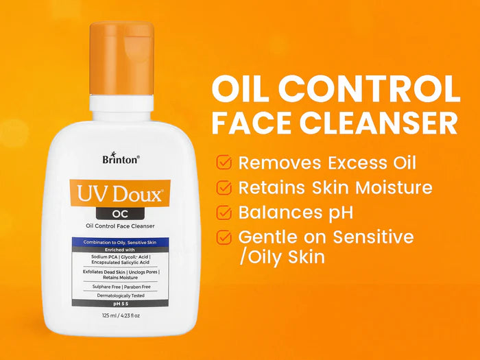 Uv Doux OC Oil Control Face Cleanser For Combination To Oily - Sensitive Skin,