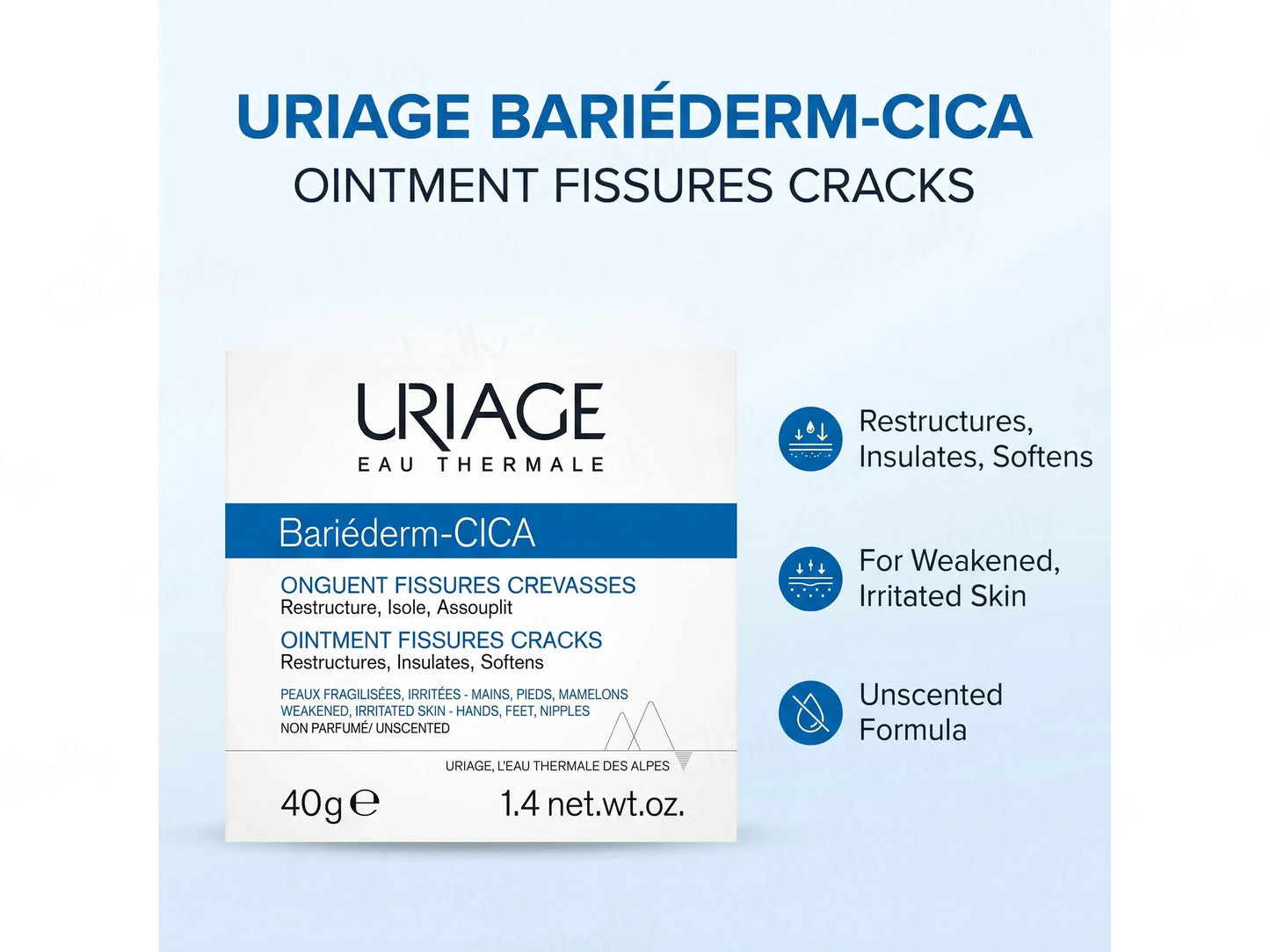Uriage Bariederm-Cica Fissures Cracks Ointment 40gm