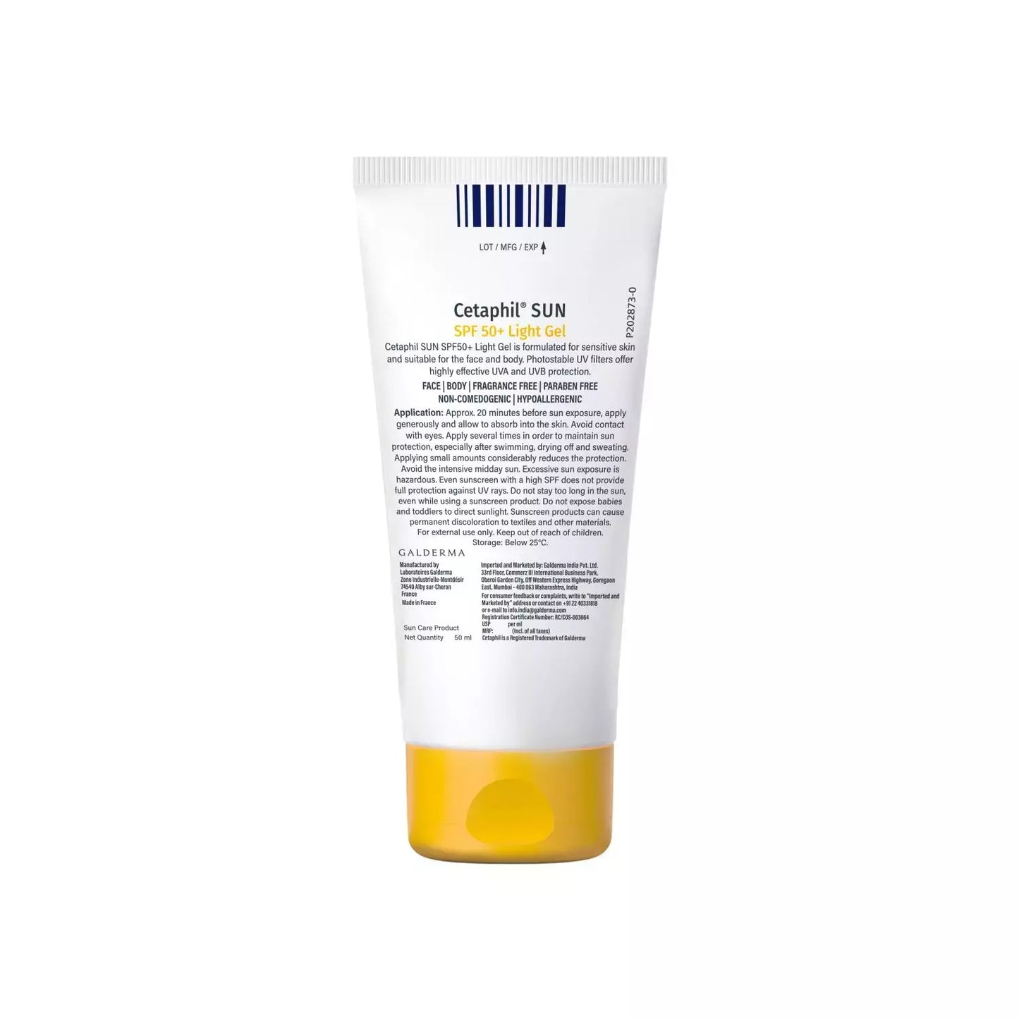 Cetaphil Sun SPF 50 Light Gel - Sensitive Skin 50 ml