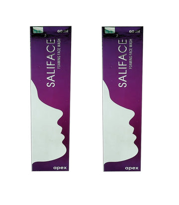 Saliface foaming face wash (60ml) (pack of 2)