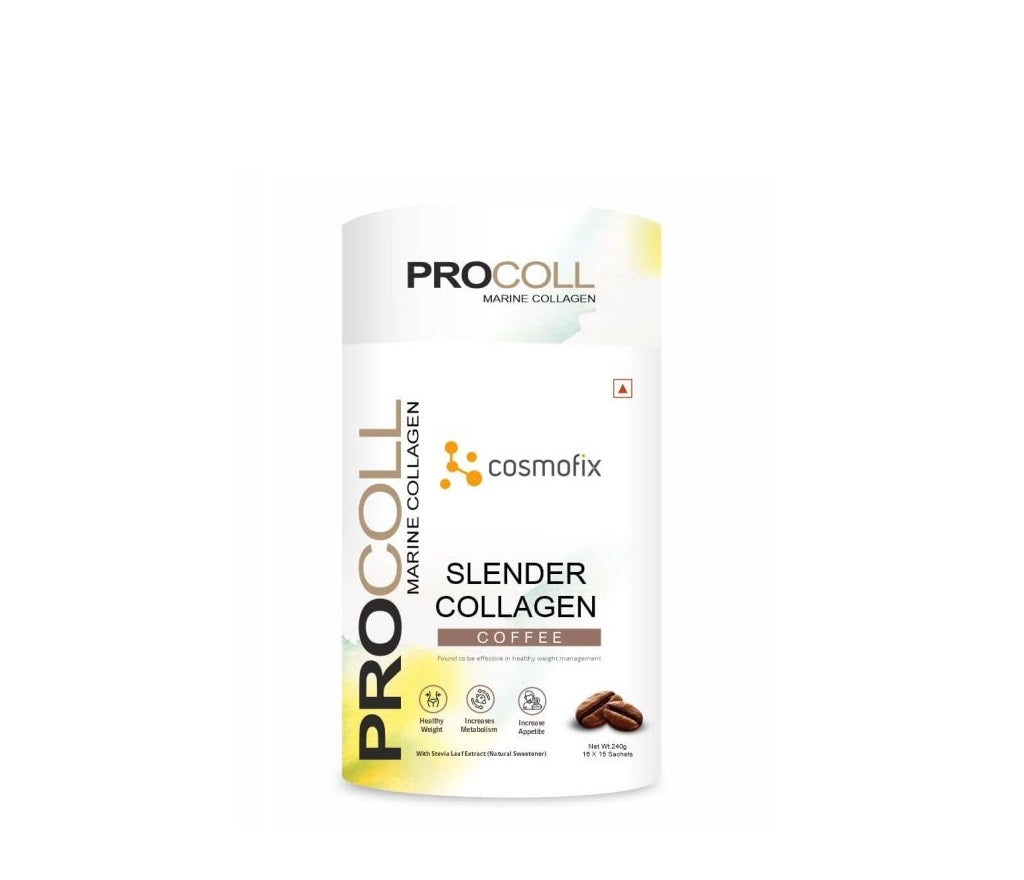 Cosmofix Procoll Slender Marine Collagen 15 x 16 gm - Coffee Flavour