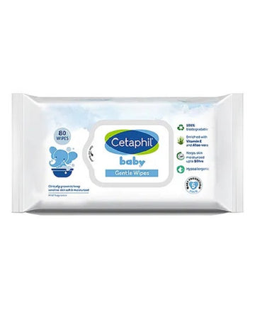 Cetaphil Baby Gentle Wipes (80 Wipes) pouch
