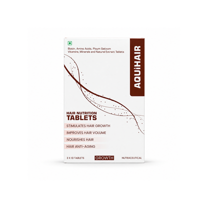 AQUIHAIR HAIR NUTRITION TABLETS, 3 x 10 tab