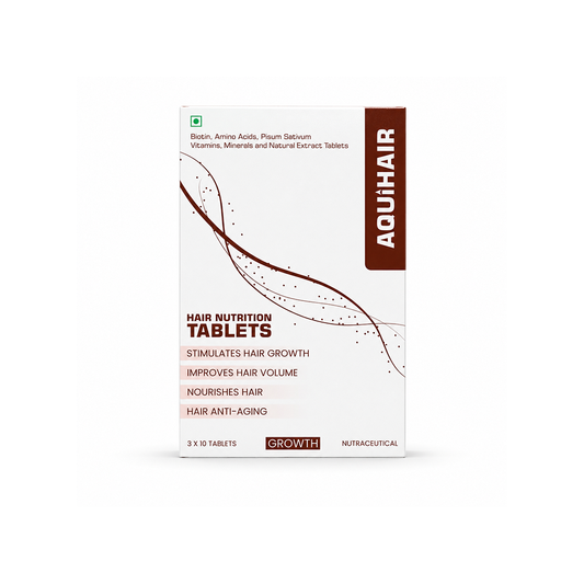 AQUIHAIR HAIR NUTRITION TABLETS, 3 x 10 tab