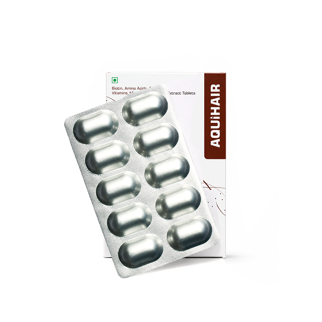 AQUIHAIR HAIR NUTRITION TABLETS, 3 x 10 tab