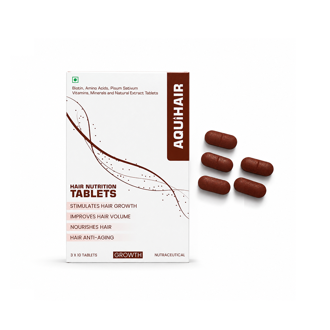 AQUIHAIR HAIR NUTRITION TABLETS, 3 x 10 tab