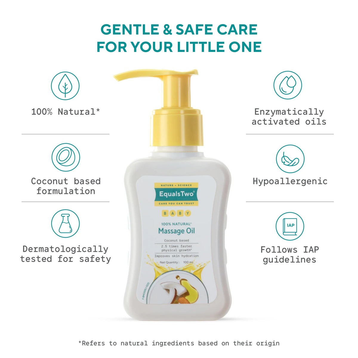 EqualsTwo Baby Massage Oil 100ml