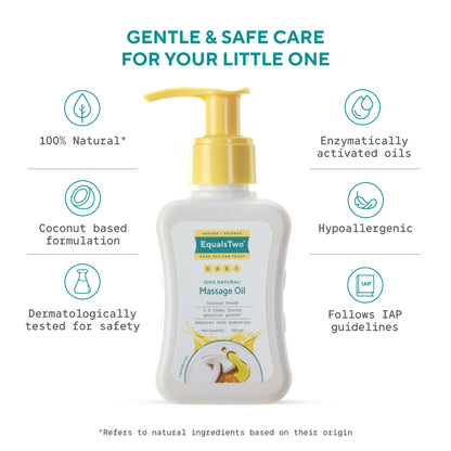 EqualsTwo Baby Massage Oil 100ml