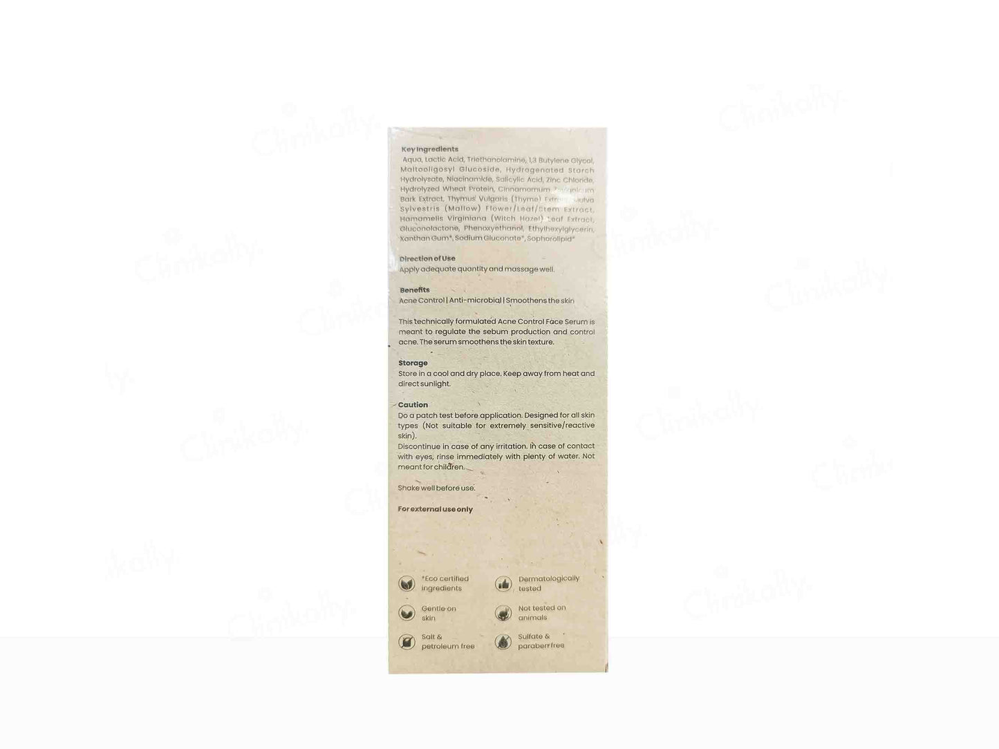 Veraz Acne Control Face Serum, 30ml