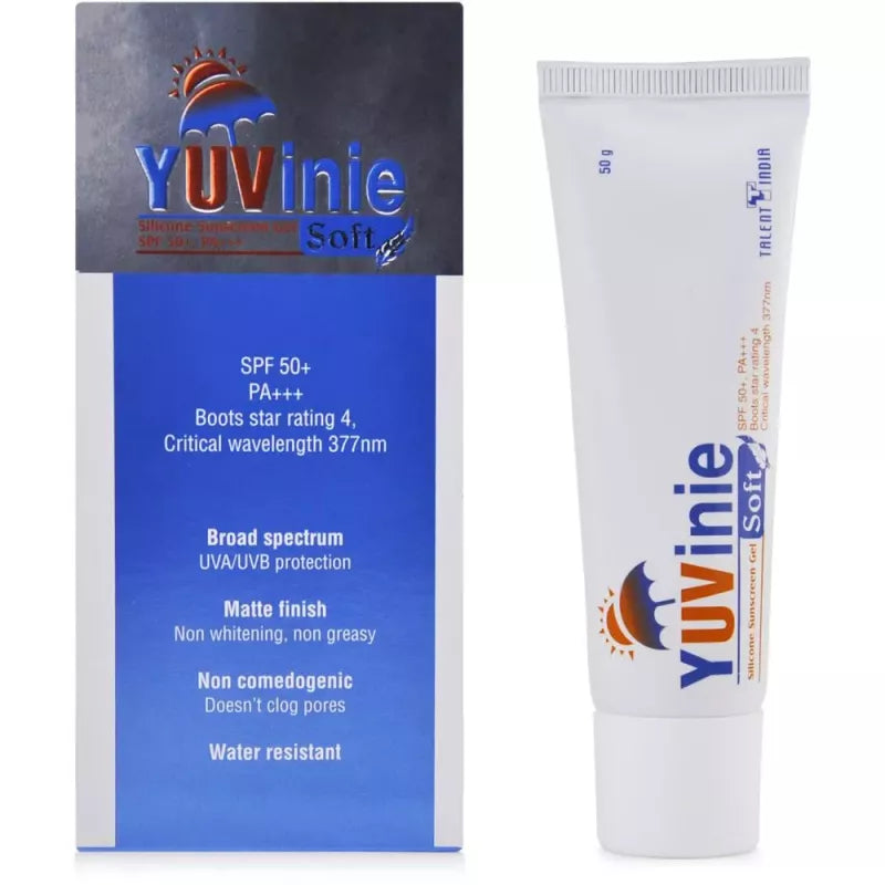 Yuvinie Soft Silicone Sunscreen SPF 50+ PA +++ 50gm