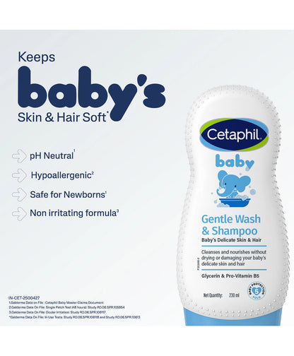 Cetaphil Baby Gentle Wash And Shampoo 230ml