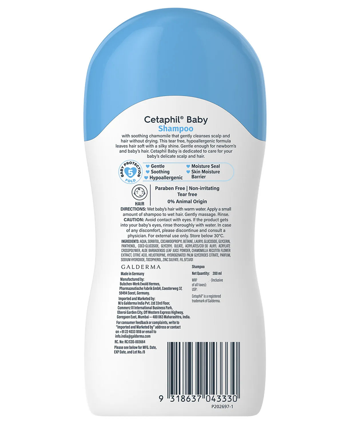 Cetaphil Baby Shampoo, 200ml