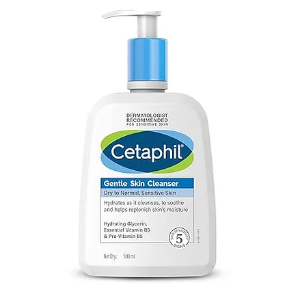 Cetaphil Gentle Skin Cleanser for Dry, Normal Sensitive Skin - 500 ml