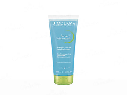 Bioderma Sebium Gel Moussant Purifying Cleansing Foaming Gel,