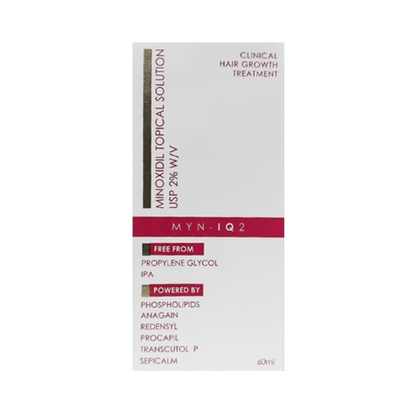 Myn-IQ 2% Hair Growth Topical Solution, 60ml
