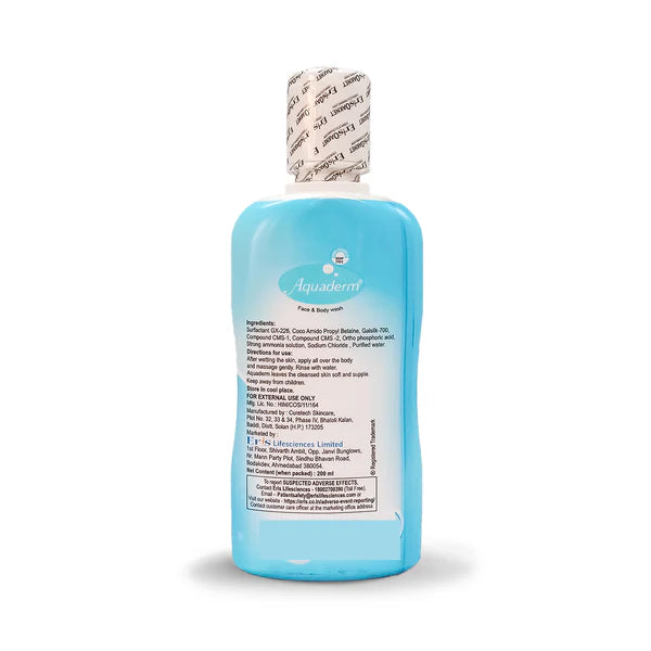 Aquaderm Face & Body Wash, 200ml