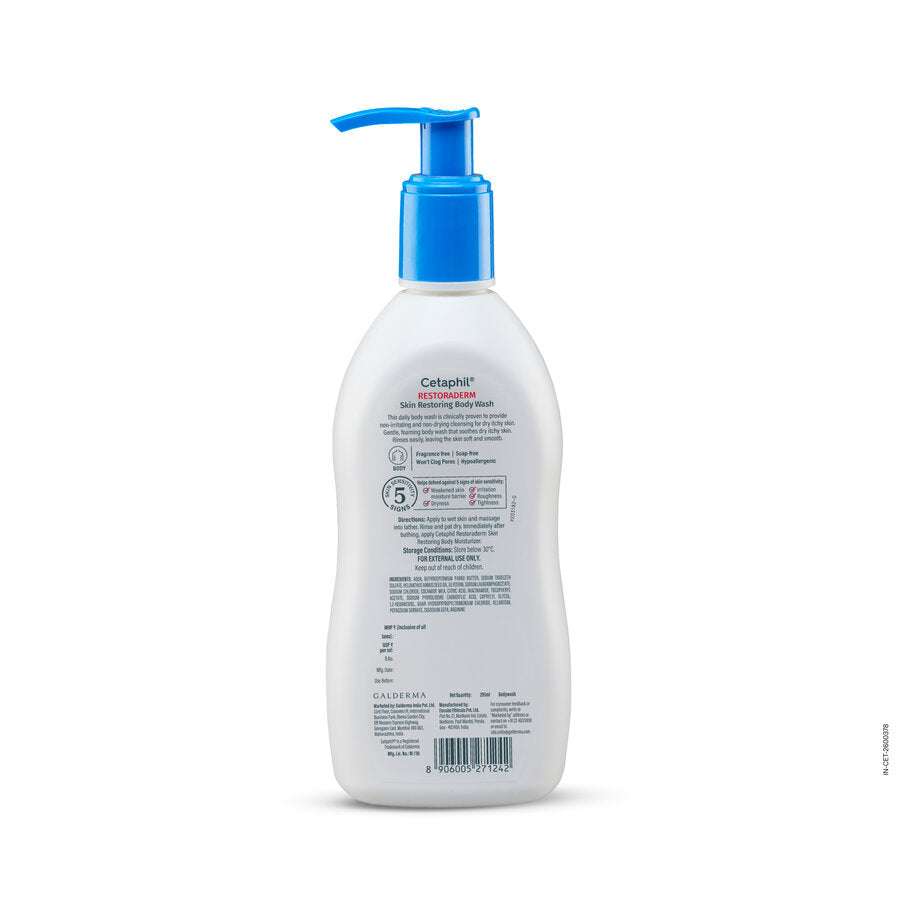 Cetaphil Restoraderm Skin Restoring Body Wash, 295ml