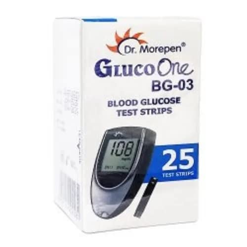 Dr Morepen Gluco One BG 03 Blood Glucose Test Strip (25 Strips)