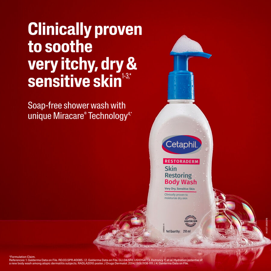 Cetaphil Restoraderm Skin Restoring Body Wash, 295ml