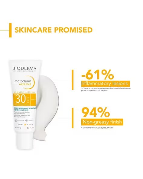 Bioderma Photoderm AKN Mat Sunscreen SPF 30,  40ML