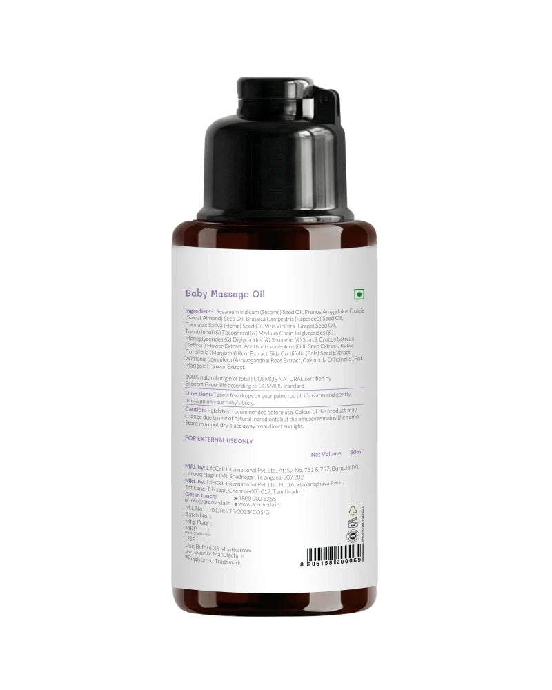 AreoVeda Baby Massage Oil 50ml