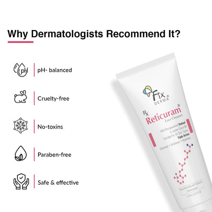 Fixderma Reticuram Face Cleanser PACK OF 2, 75ml