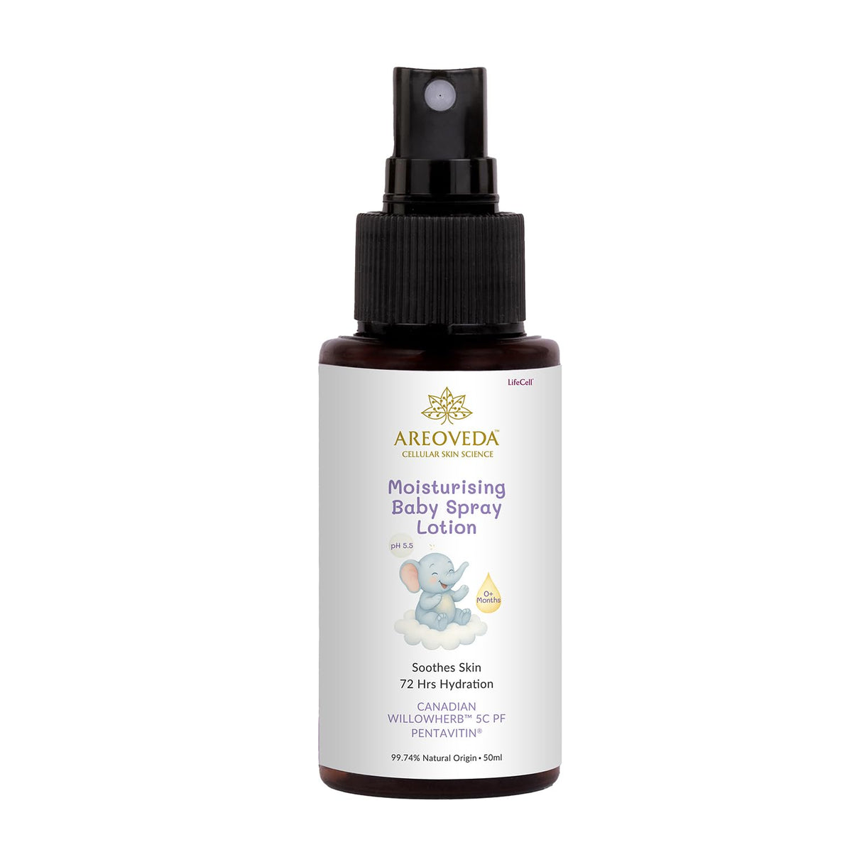 AreoVeda Moisturising Baby Spray Lotion 50ml
