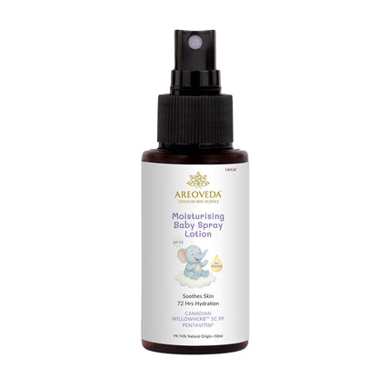 AreoVeda Moisturising Baby Spray Lotion 50ml