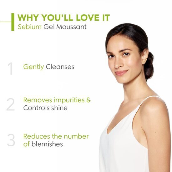 Bioderma Sebium Gel Moussant Purifying Cleansing Foaming Gel,