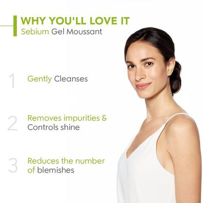 Bioderma Sebium Gel Moussant Purifying Cleansing Foaming Gel,