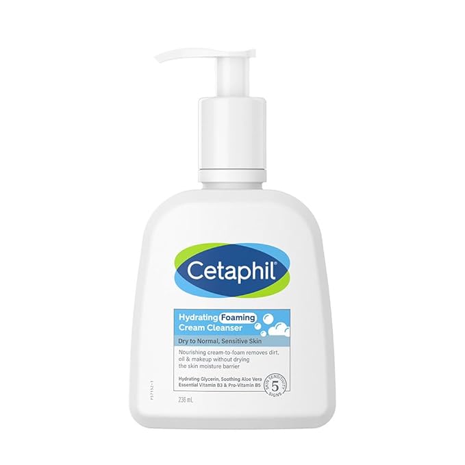 Cetaphil Hydrating foaming Cream Cleanser 236ml