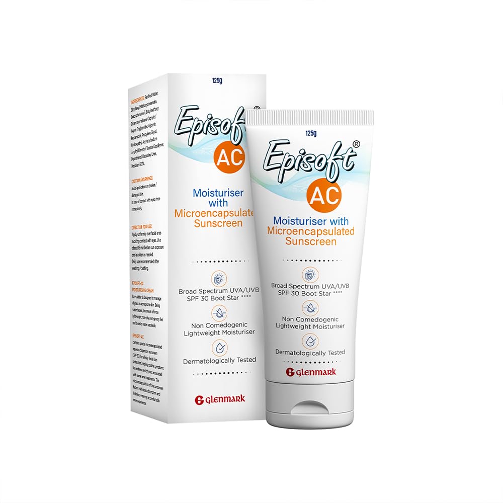 Episoft AC Moisturizer with Sunscreen SPF 30+ 125 gm